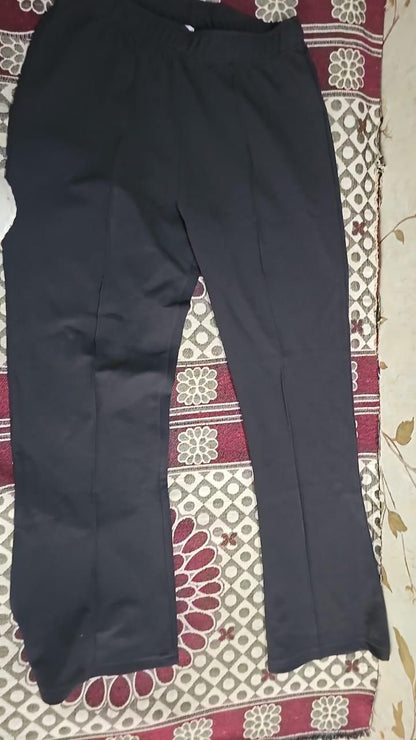 Women's Nontransparent Fabric Classic-Stylish Pant White