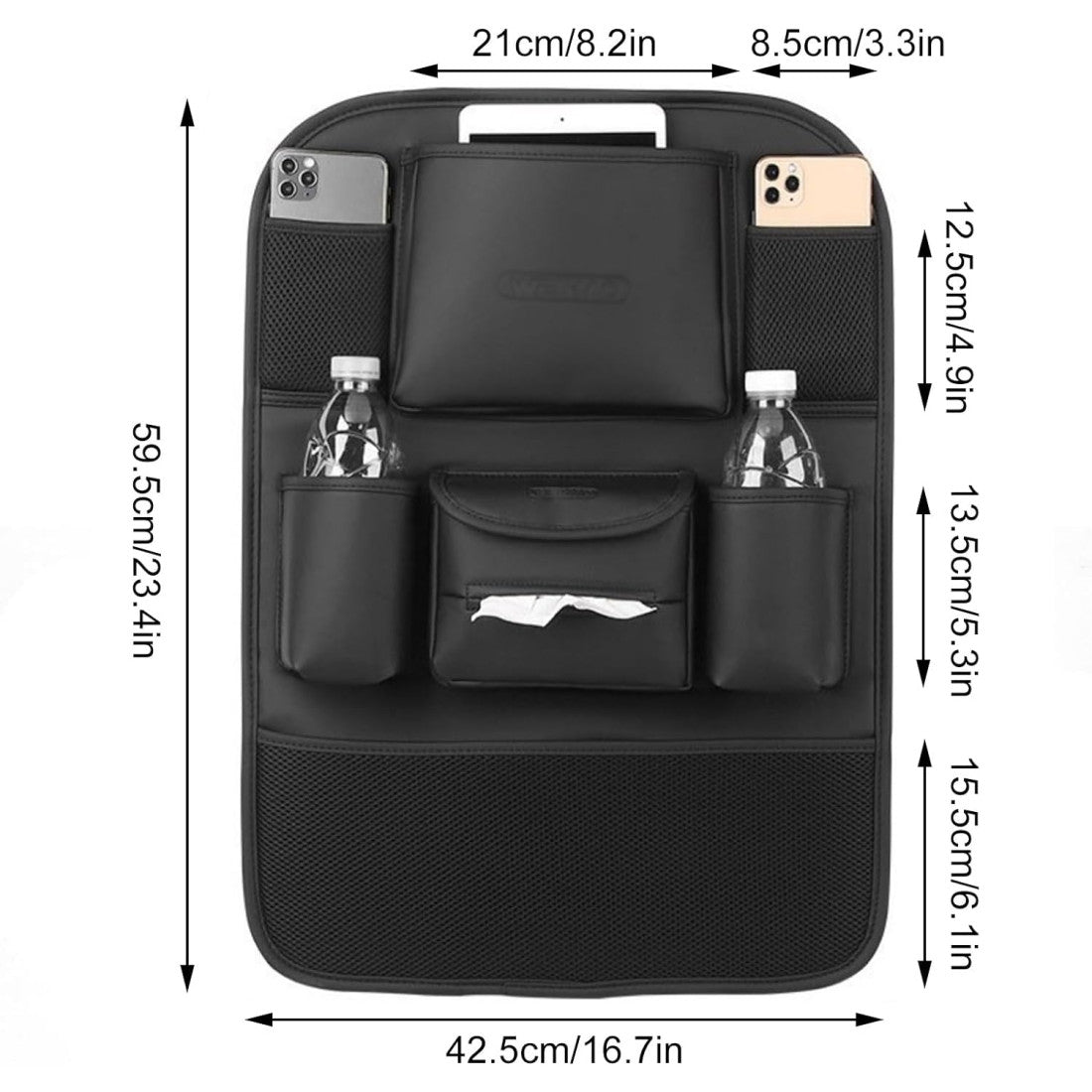 Car Seat Back Organizer Storage (Pack of 1)