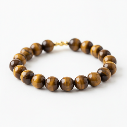 Tiger Eye Yellow Crystal Healing Stone Bracelet
